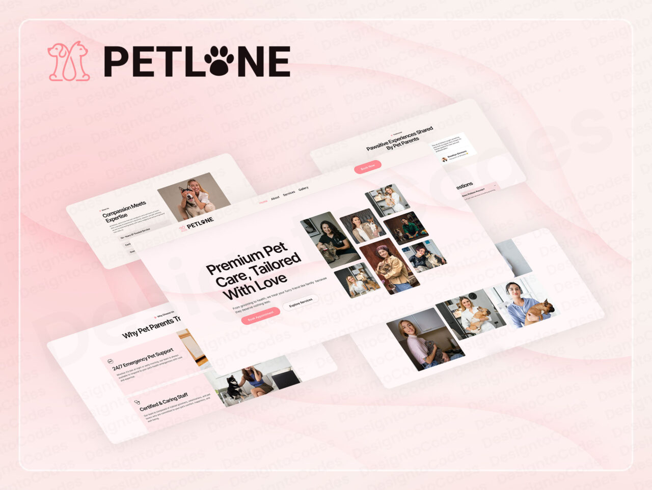 Petlone-Premium-Pet-Care-Framer-Template | DesignToCodes