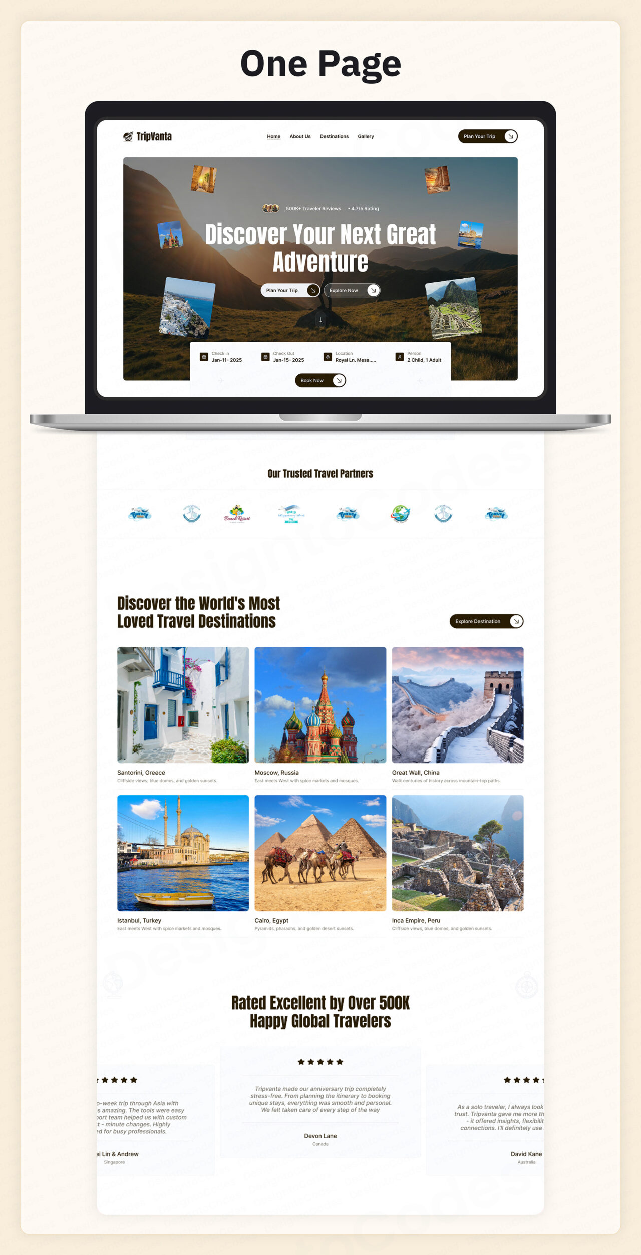 Tripvanta-Best-Travel-Agency-Framer-Template | DesignToCodes