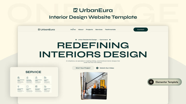 UrbanEura-Best-Interior-Design-Elementor-Template | DesignToCodes