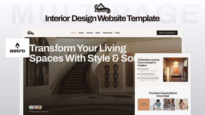 Layoutly-Home-Interior-Astro-Template | DesignToCodes