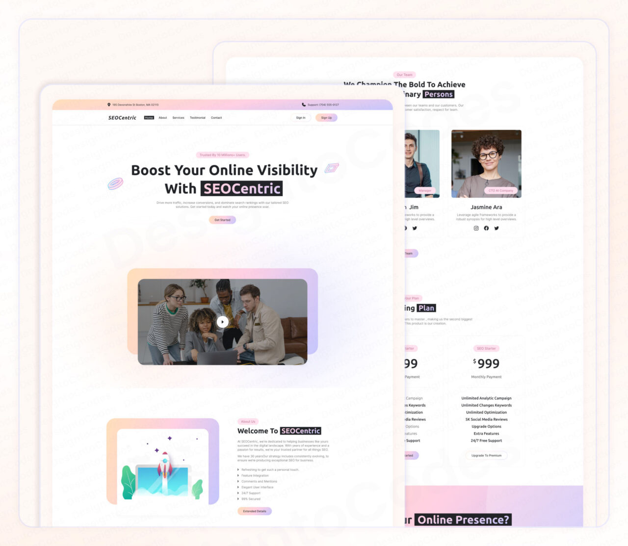 Seocentric-SEO-Experts-Framer-Template | DesignToCodes