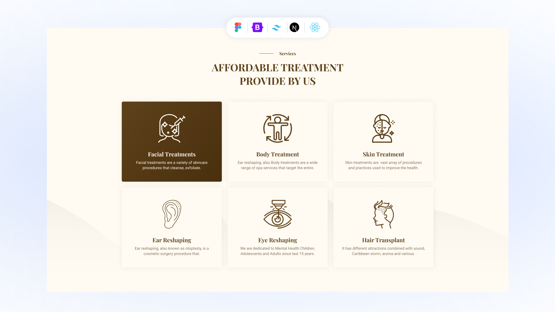 Service Section Bootstrap Style 05
