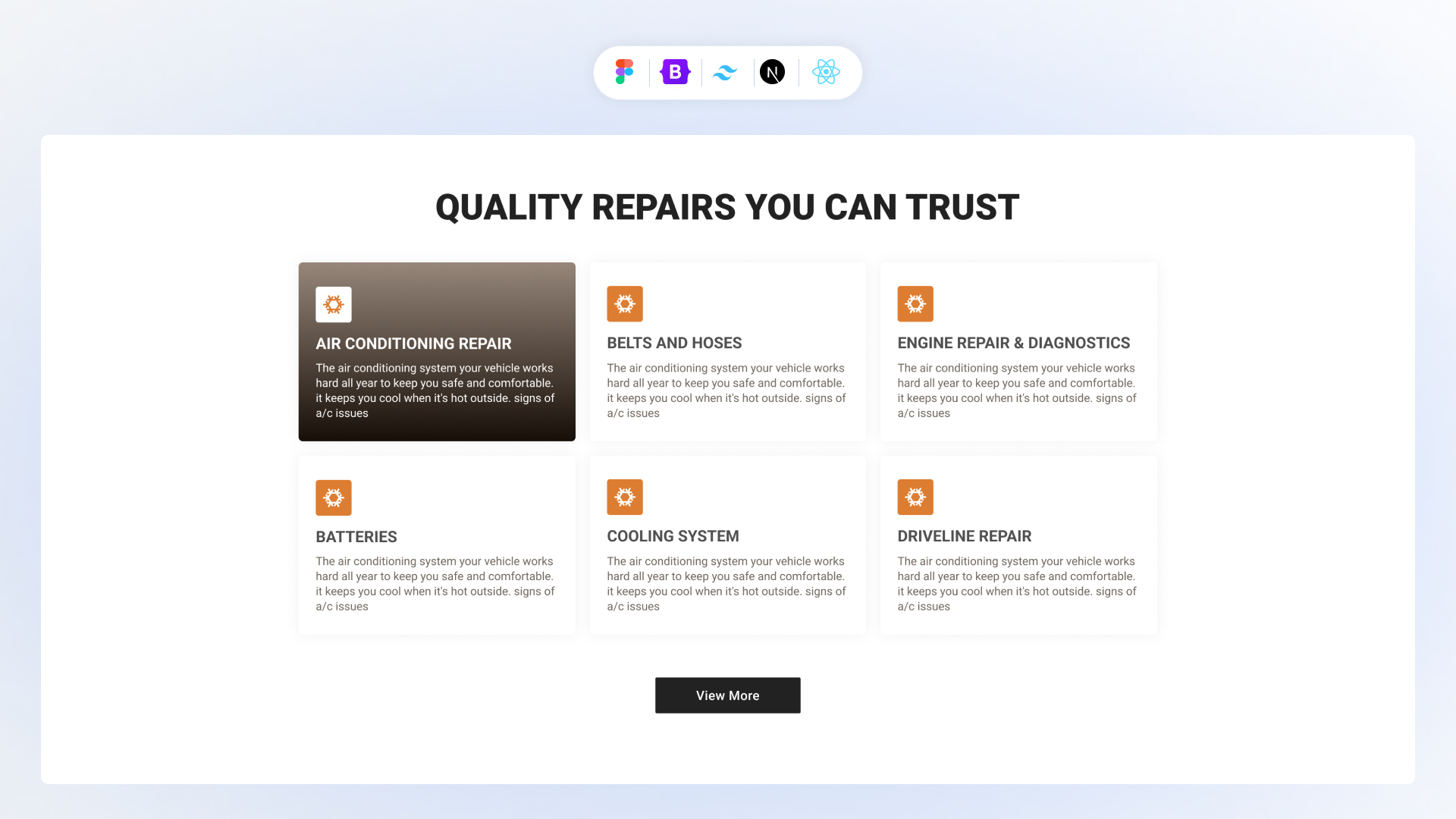 Service Section Bootstrap Style 32