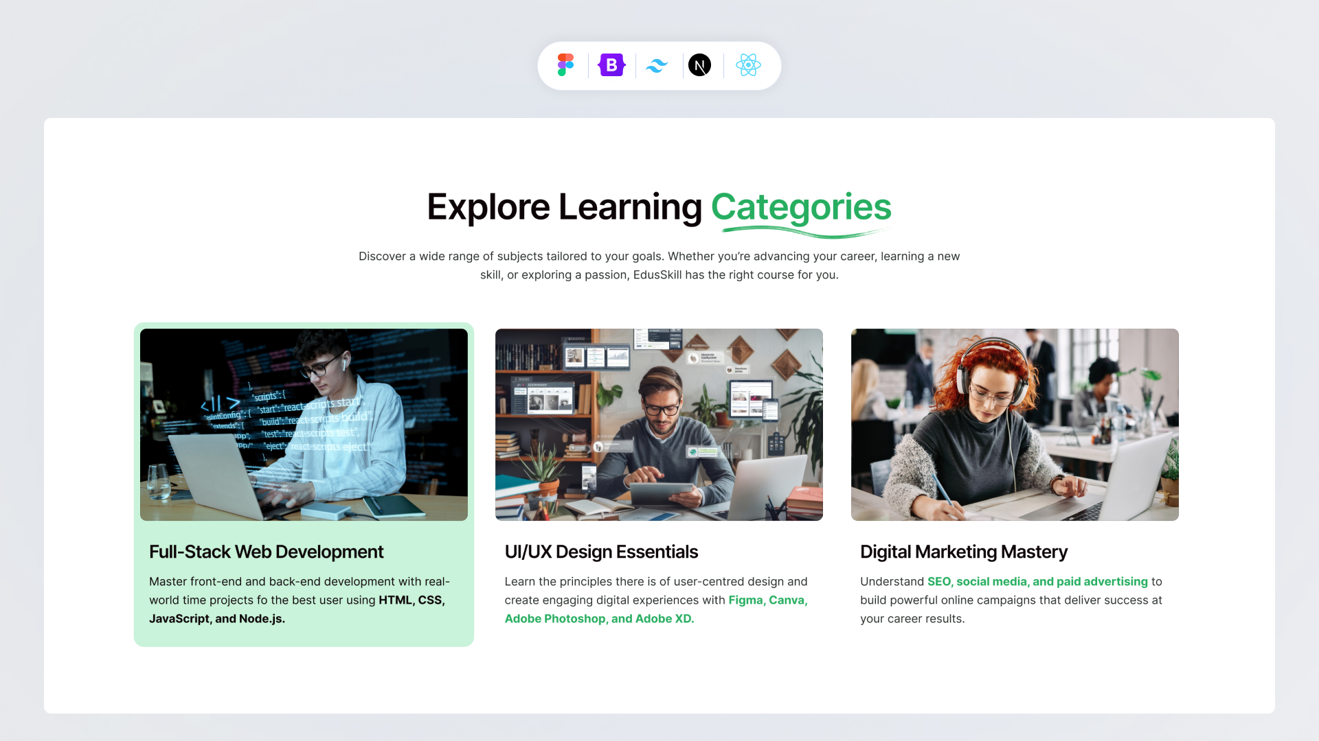 Service Section Bootstrap Style 53