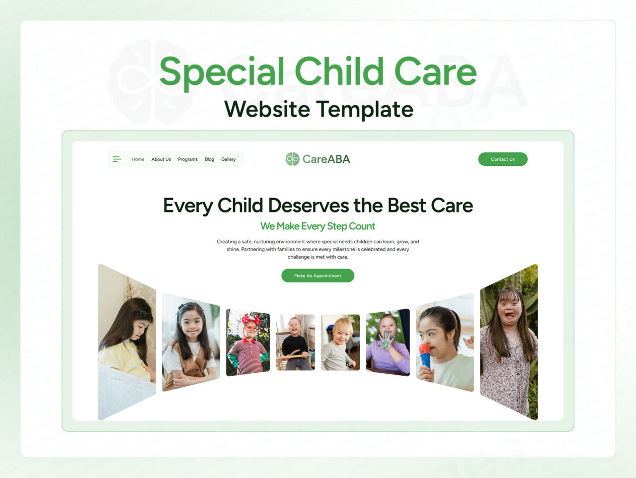 CareABA-Special-Child-Care-Framer-Template | DesignToCodes