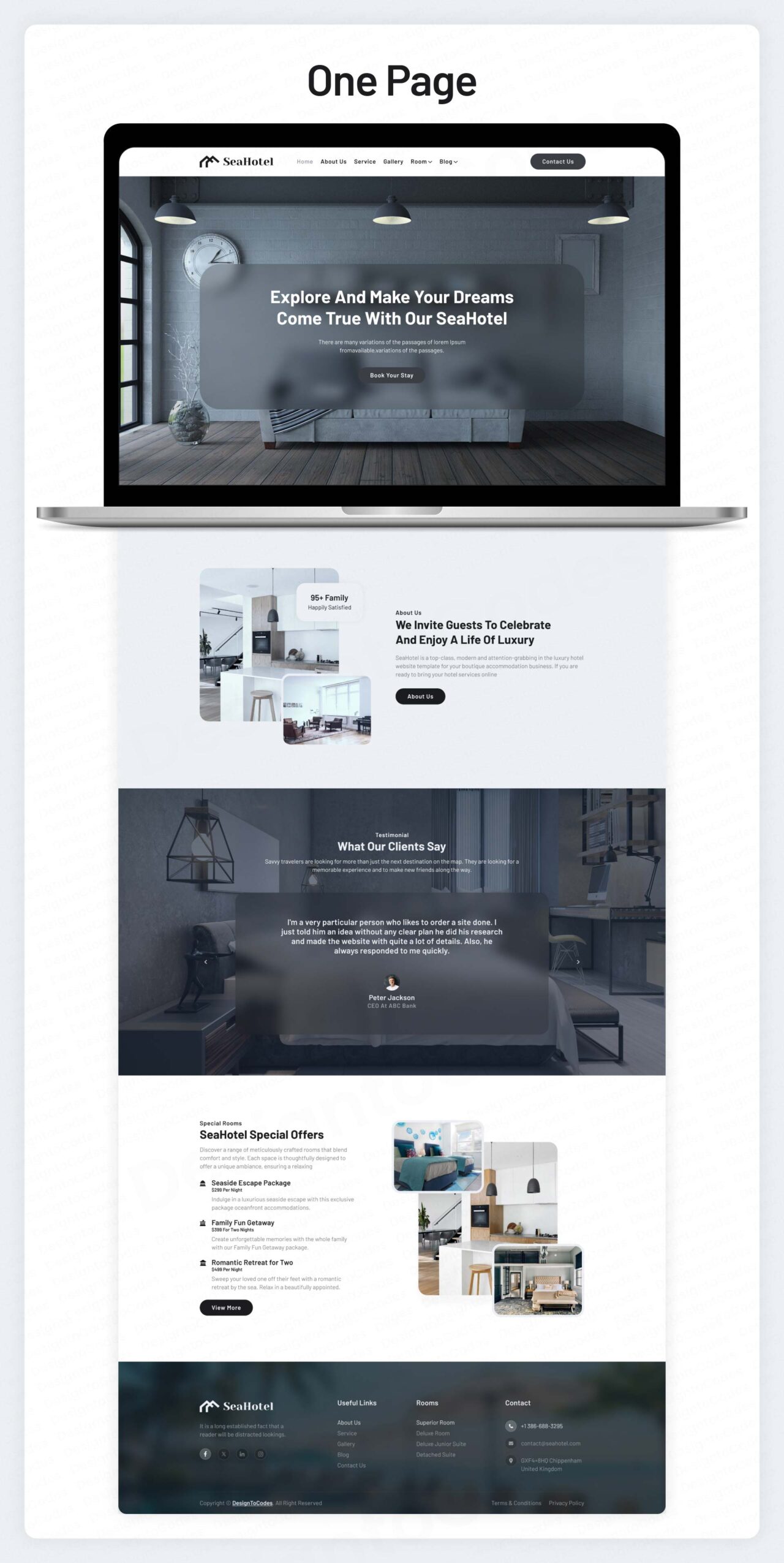 Seahotel-Beach-Resort-Hotel-Booking-Framer-Template | DesignToCodes