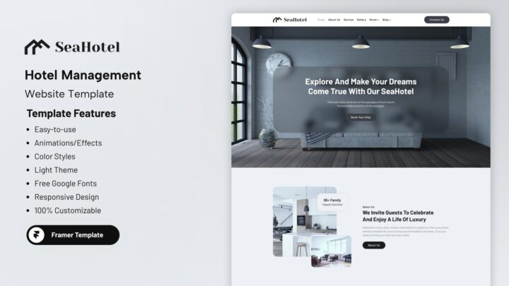 Seahotel-Beach-Resort-Hotel-Booking-Framer-Template-Thumbnail-1 | DesignTocodes