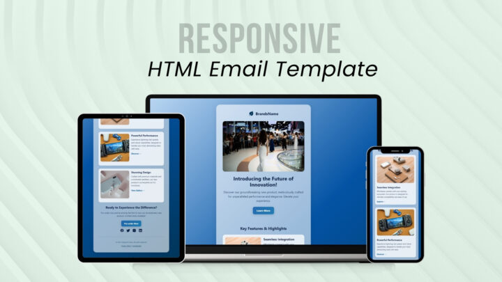 HTML Email Template Product Launch Style 06 - DesignToCodes