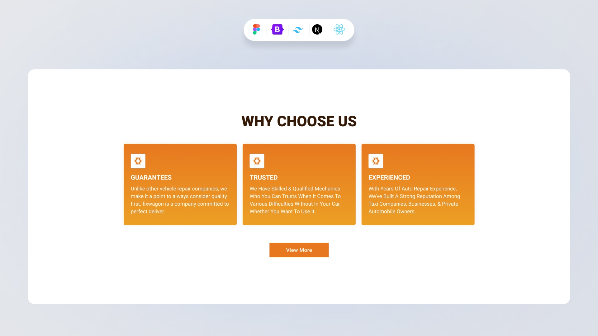 Why Choose Us Section Tailwind Style 21