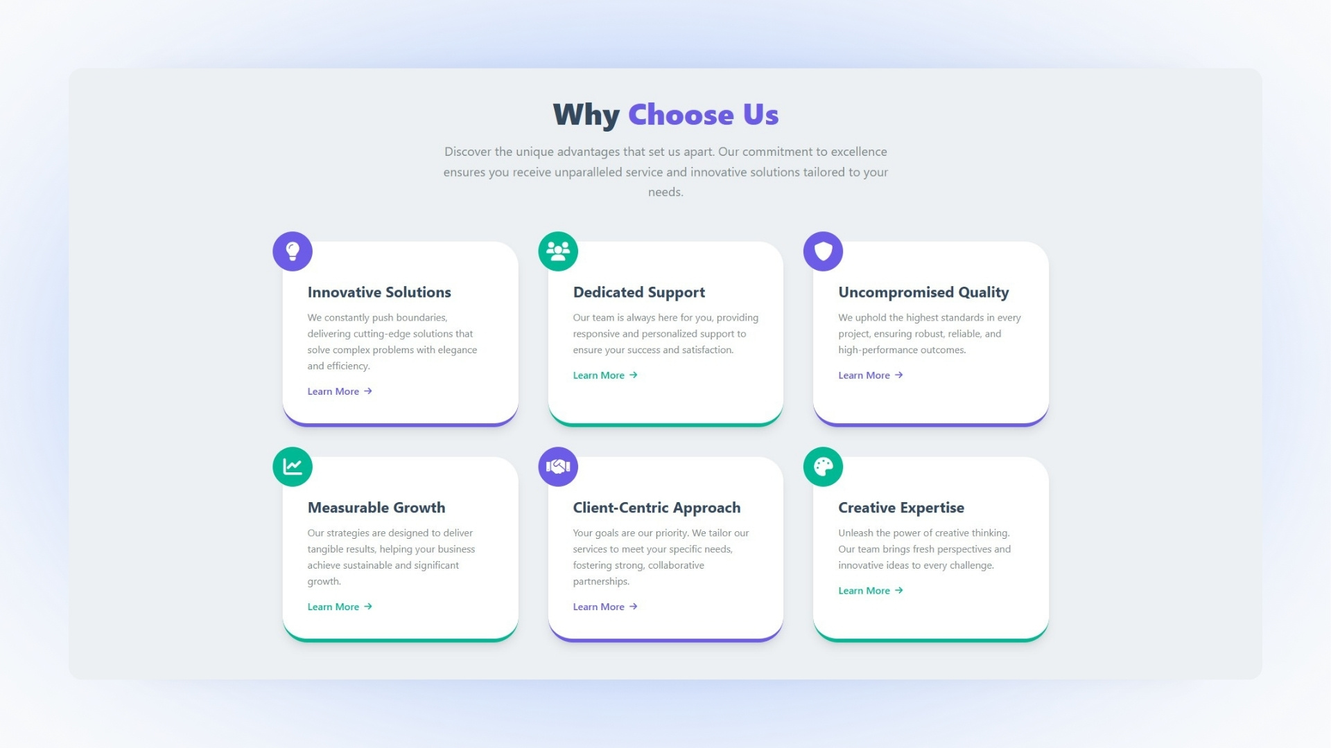 Why Choose Us Section JSX Style 56