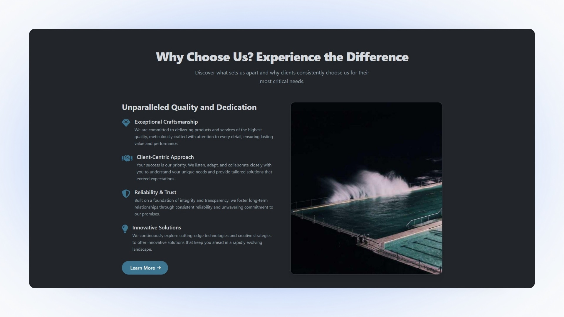 Why Choose Us Section JSX Style 84