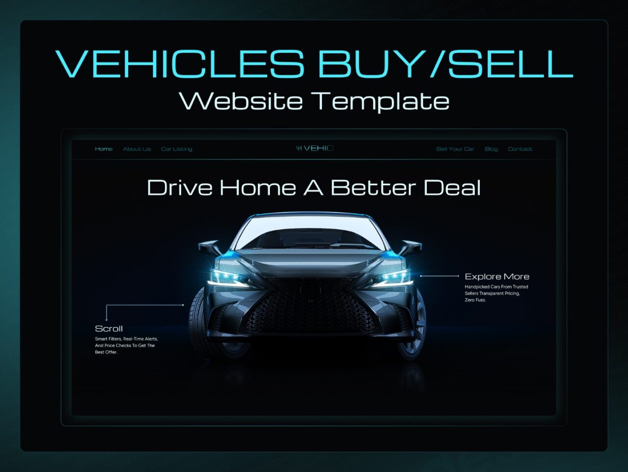 Vehic-Ultimate-Car-Marketplace-Framer-Template | DesignToCodes