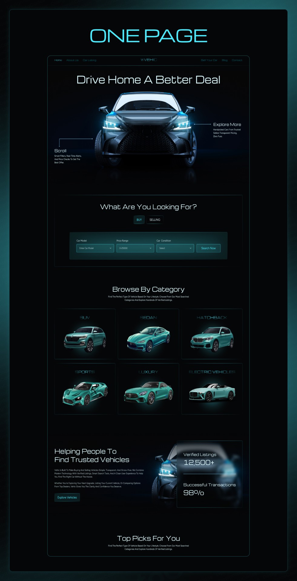 Vehic-Ultimate-Car-Marketplace-Framer-Template | DesignToCodes