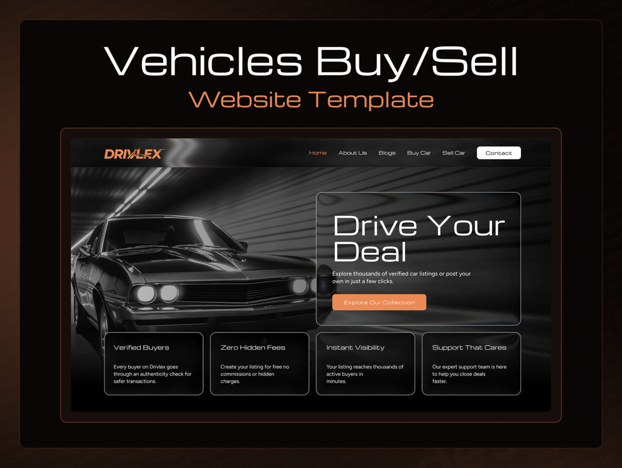 drivlex-vehicles-buy-Sell-Framer-Template-Pro-UI | DesignToCodes