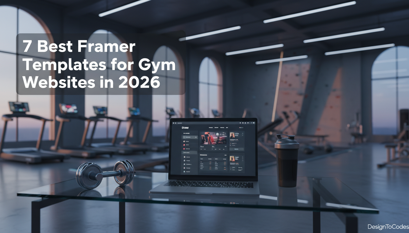 framer templates gym website