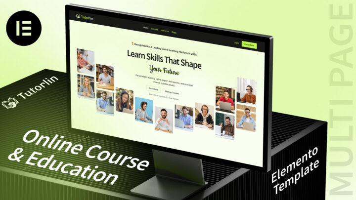 Tutorlin-Online-Course-And-Education-Elementor-Template-Thumbnail | DesignToCodes