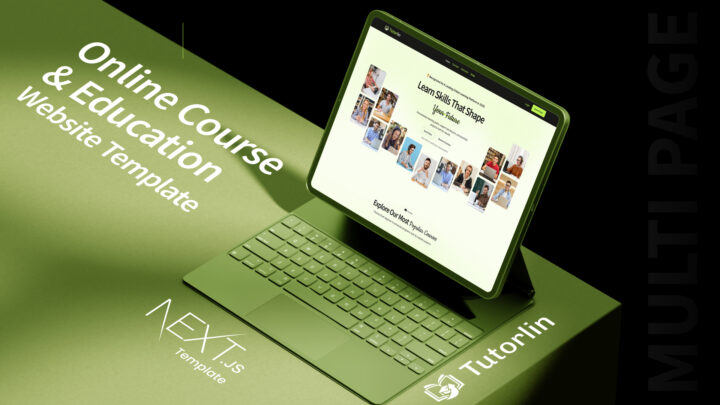 Tutorlin-Template-Next.js-Thumbnail | DesignToCodes