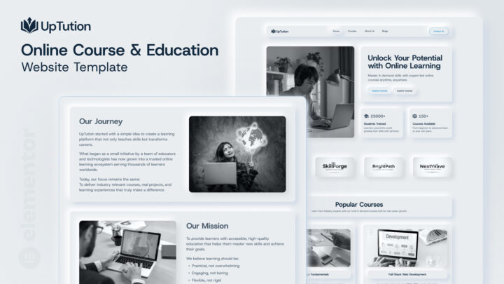 UpTution-Online-Course-And-Education-Elementor-Template-Thumabnail | DesignToCodes