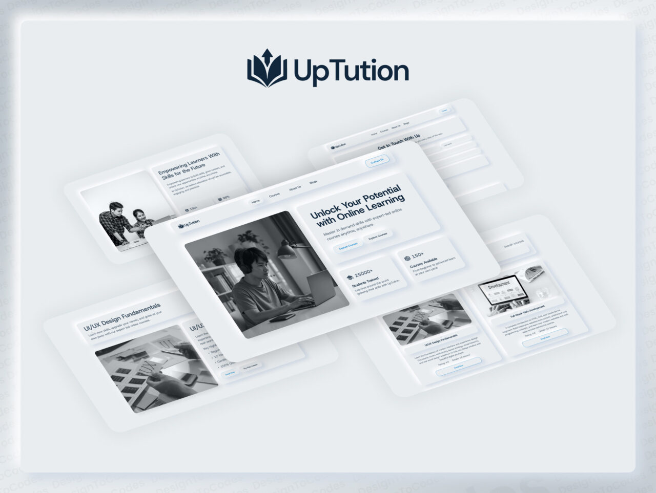 UpTution-Online-Course-Education-Framer-Template | DesignToCodes