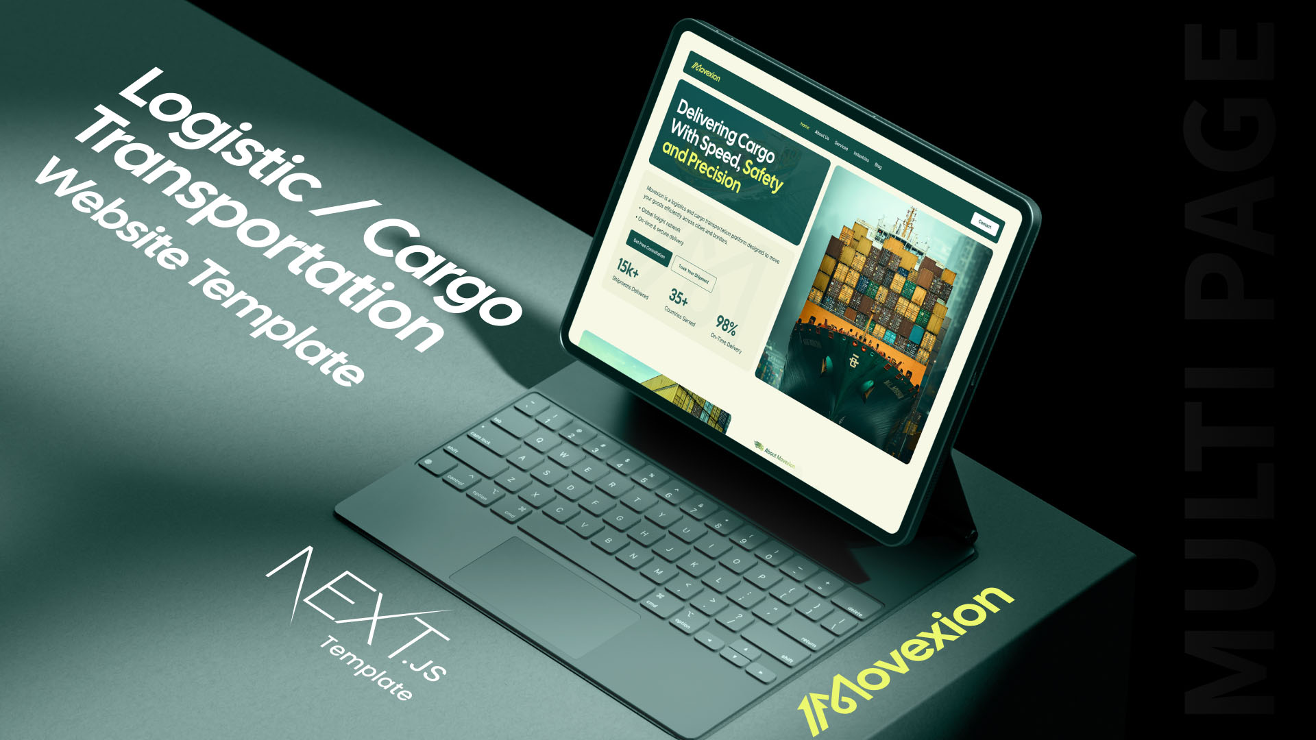 Logistics Network Design Code Movexion - Logistic & Cargo Transportation Next.js Template