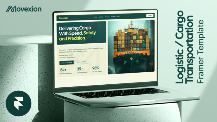 Movexion-Logistic-Cargo-Transportation-Website-Framer-Template | DesignToCodes