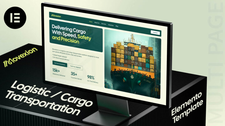 Movexion-Logistics-Transportation-Elementor-Template | DesignToCodes