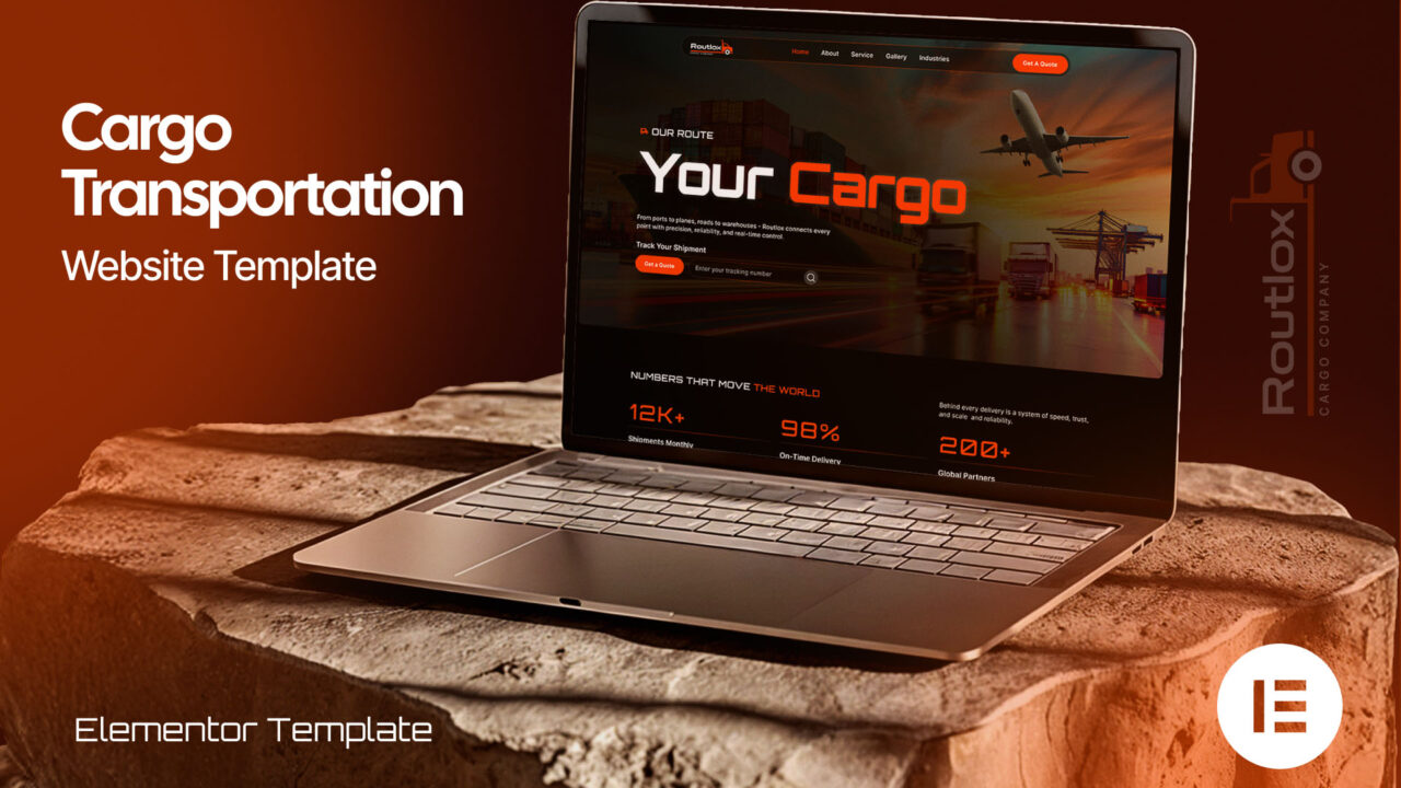 Routlox-Cargo-Transportation-Elementor-Template | DesignToCodes