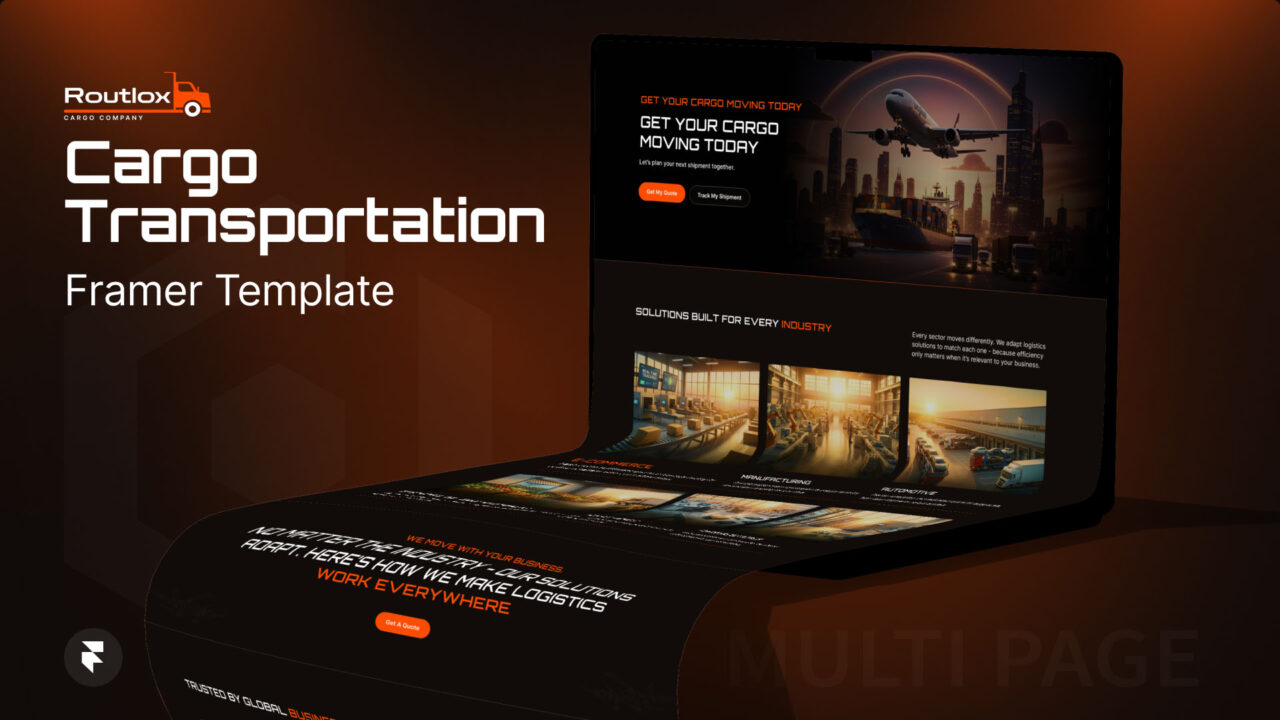 Routlox-Cargo-Transportation-Framer-Template | DesignToCodes