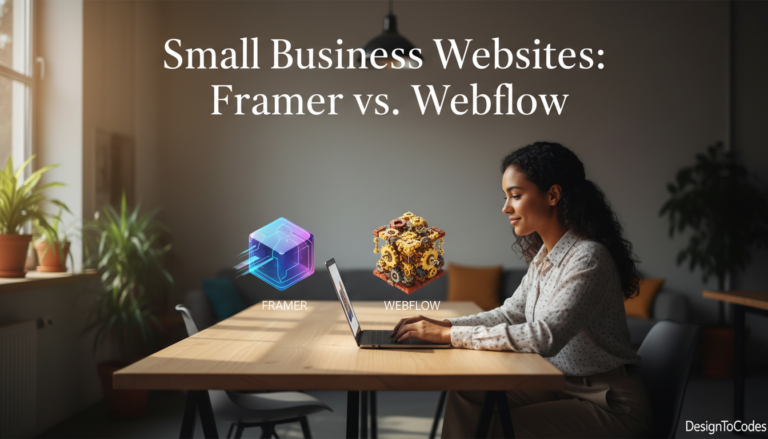 Framer vs Webflow for Small Business Websites: Honest Comparison
