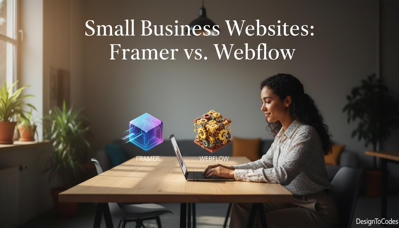 Framer vs Webflow for Small Business Websites: Honest Comparison