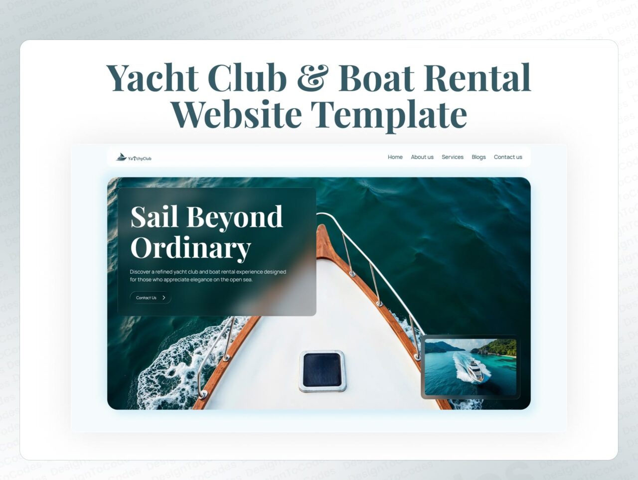 YatchyClub-Yacht-Club-and-Boat-Rental-Framer-Template | DesignToCodes