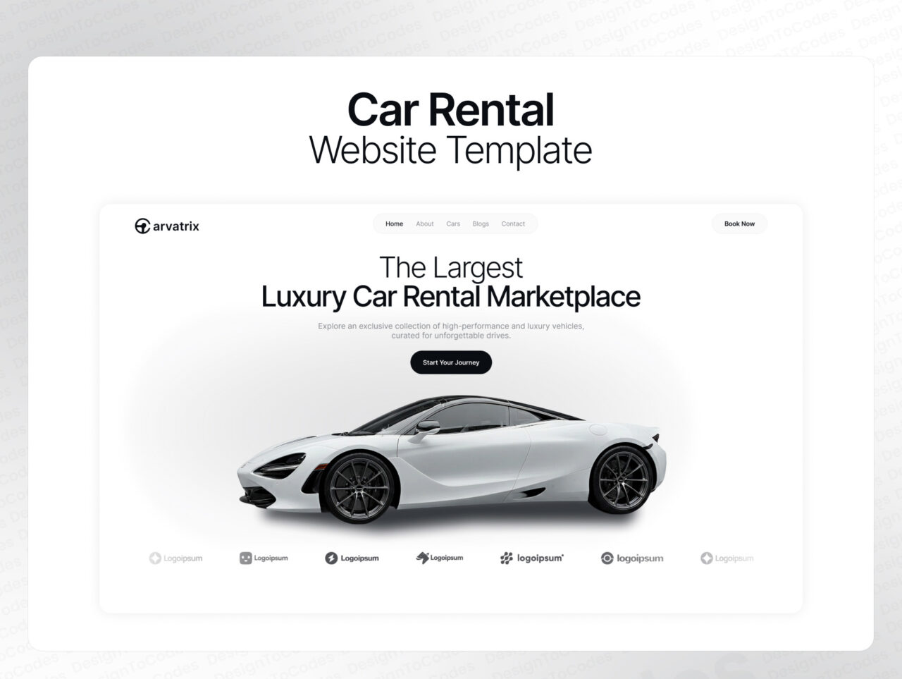 Carvatrix-Car-Rental-Framer-Website | DesignToCodes
