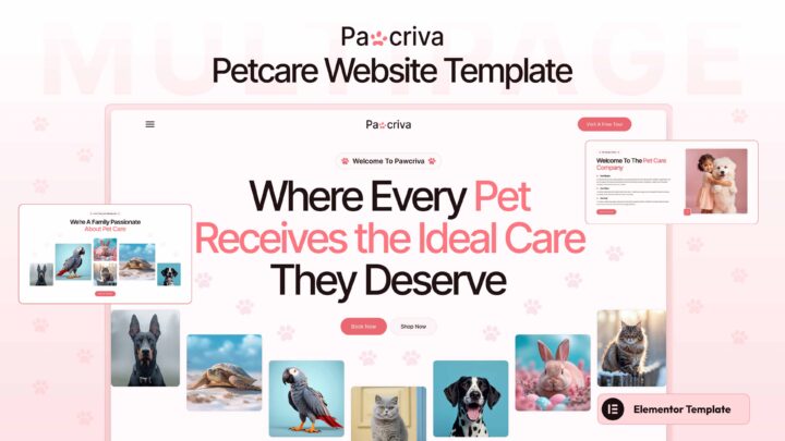 Pawcriva-Pet-Care-Elementor-Template-Thumbnail | DesignToCodes