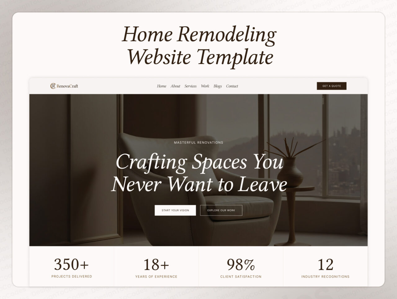 Renovacraft-Home-Remodeling-Framer-Template | DesignToCodes