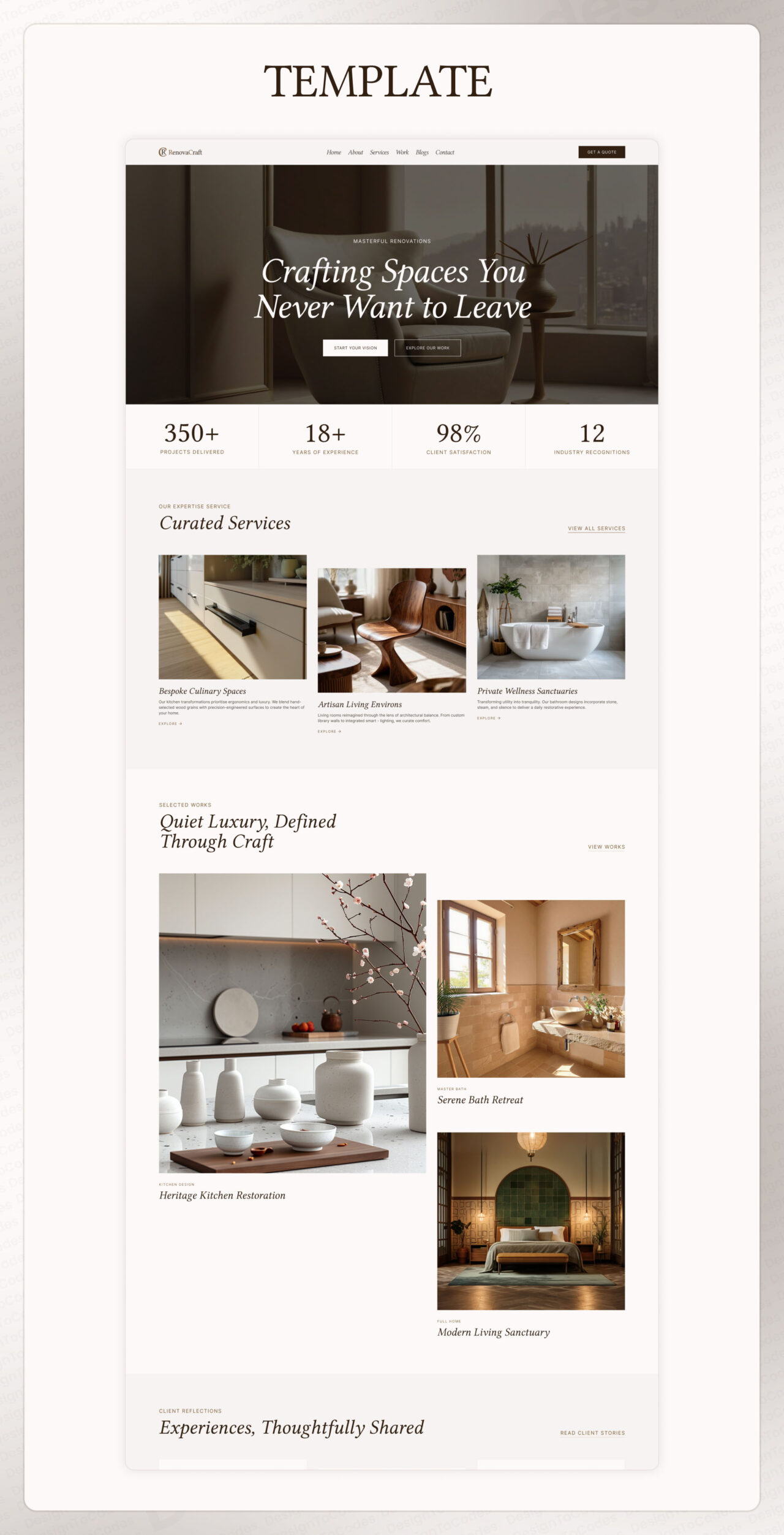 Renovacraft-Home-Remodeling-Framer-Template | DesignToCodes
