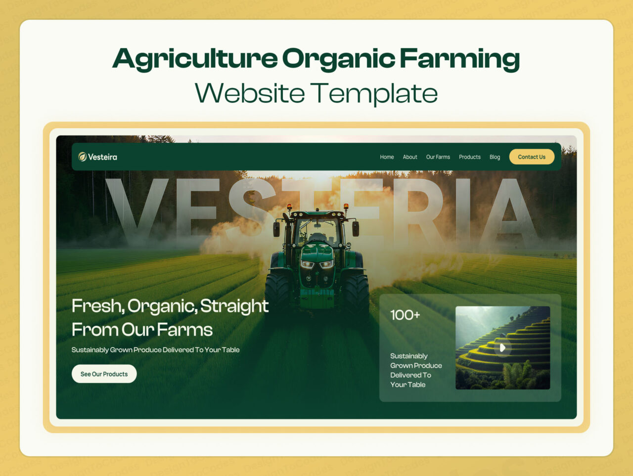 Vesteira-Agriculture-Organic-Farming-Framer-Template | DesignToCodes