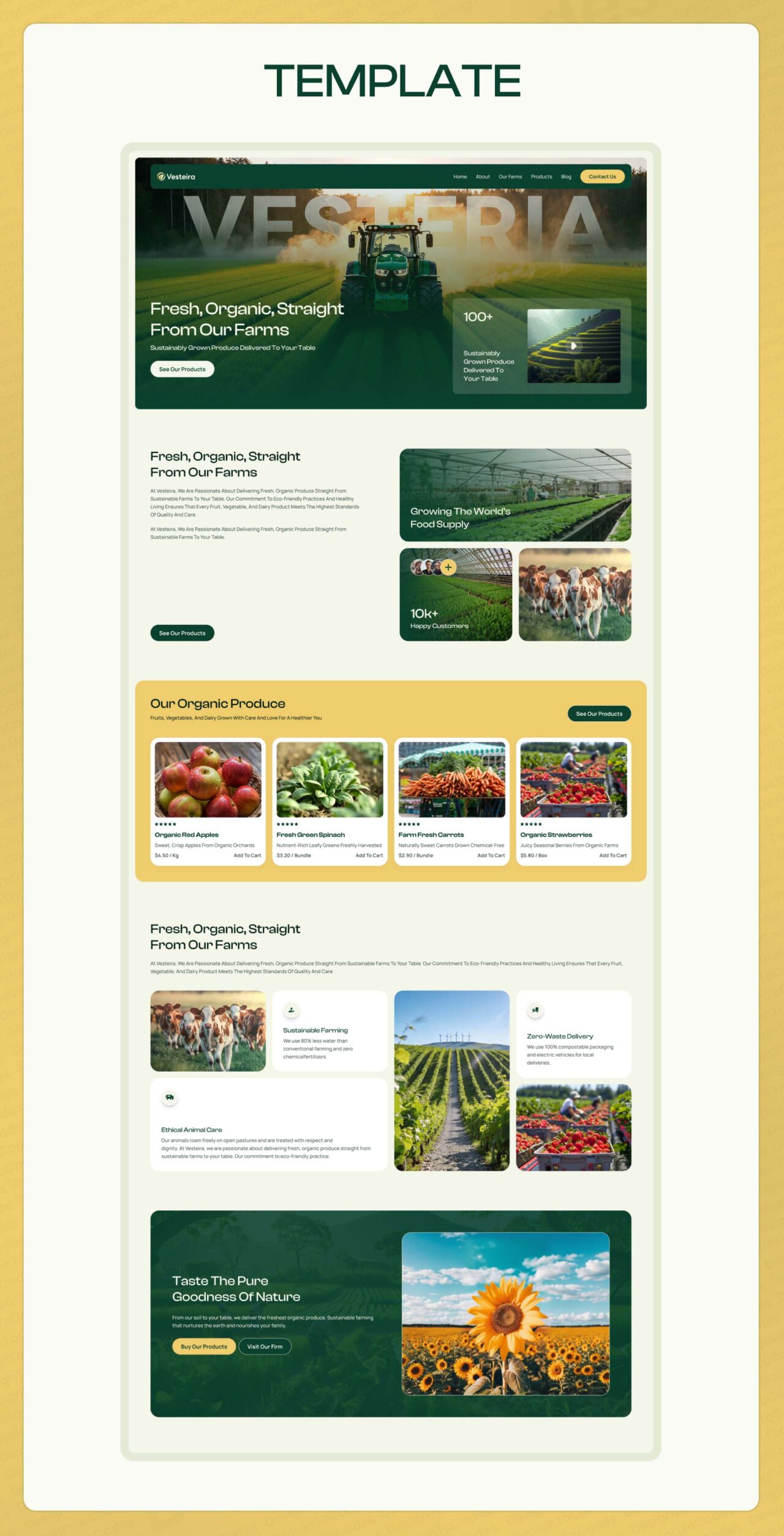 Vesteira-Agriculture-Organic-Farming-Framer-Template | DesignToCodes