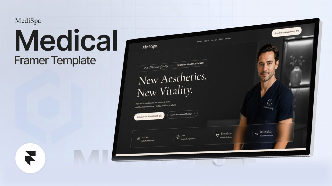 Medispa-Template-Framer-Thumbnail | DesignToCodes