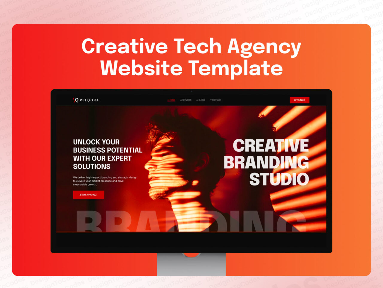 Velqora-Creative-Tech-Agency-Framer-Template | DesignToCodes