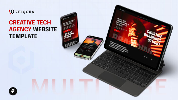 Velqora-Creative-Tech-Agency-Framer-Template-Thumbnail | DesignToCodes