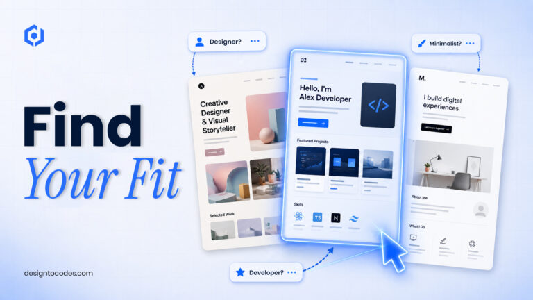 portfolio website template | designtocodes