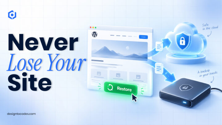 How to back up a wordpress website | DesignToCodes