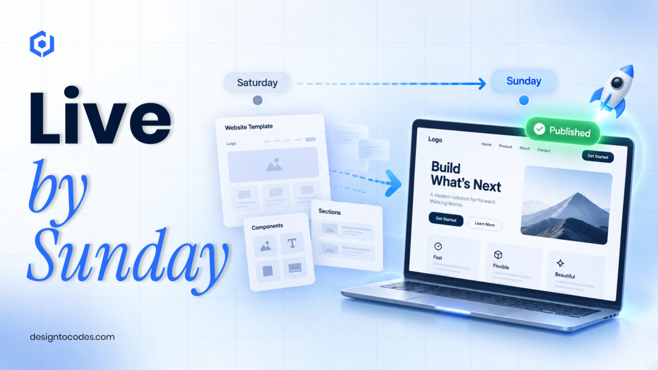 How to launch a website in a weekend | DesignToCodes