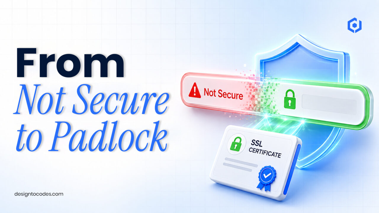 website not secure | designtocodes
