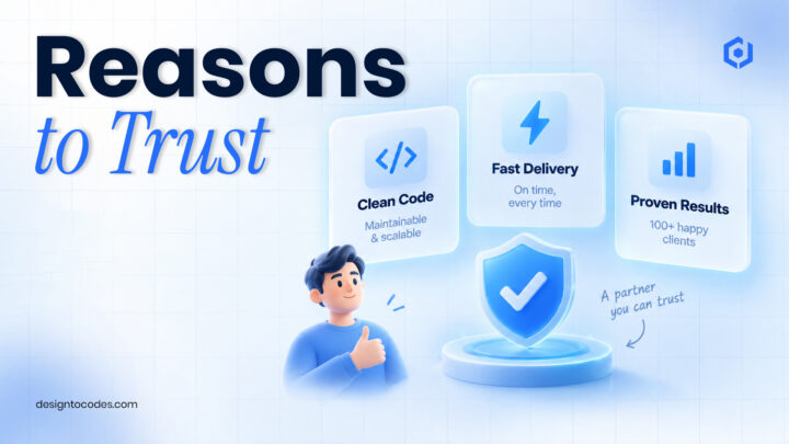 Why choose us section design | DesignToCodes