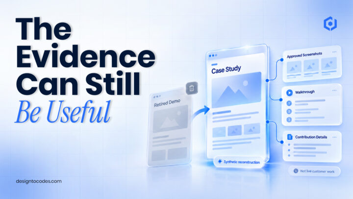 Portfolio project without live demo | DesignToCodes